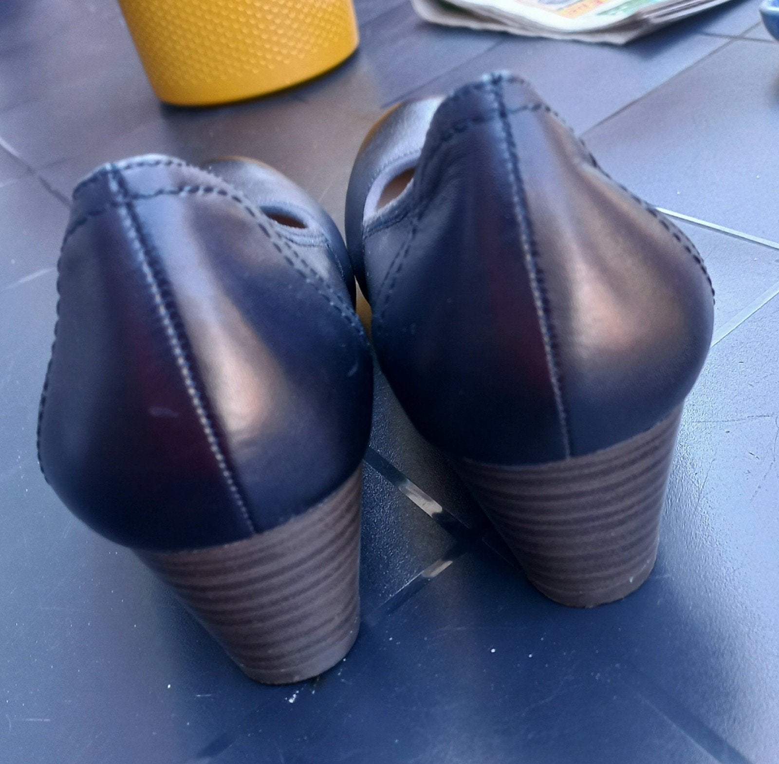 Tamaris Leren Schoenen Maat 39, Tamaris, Schoenen met lage hakken, Zwart, Nieuw