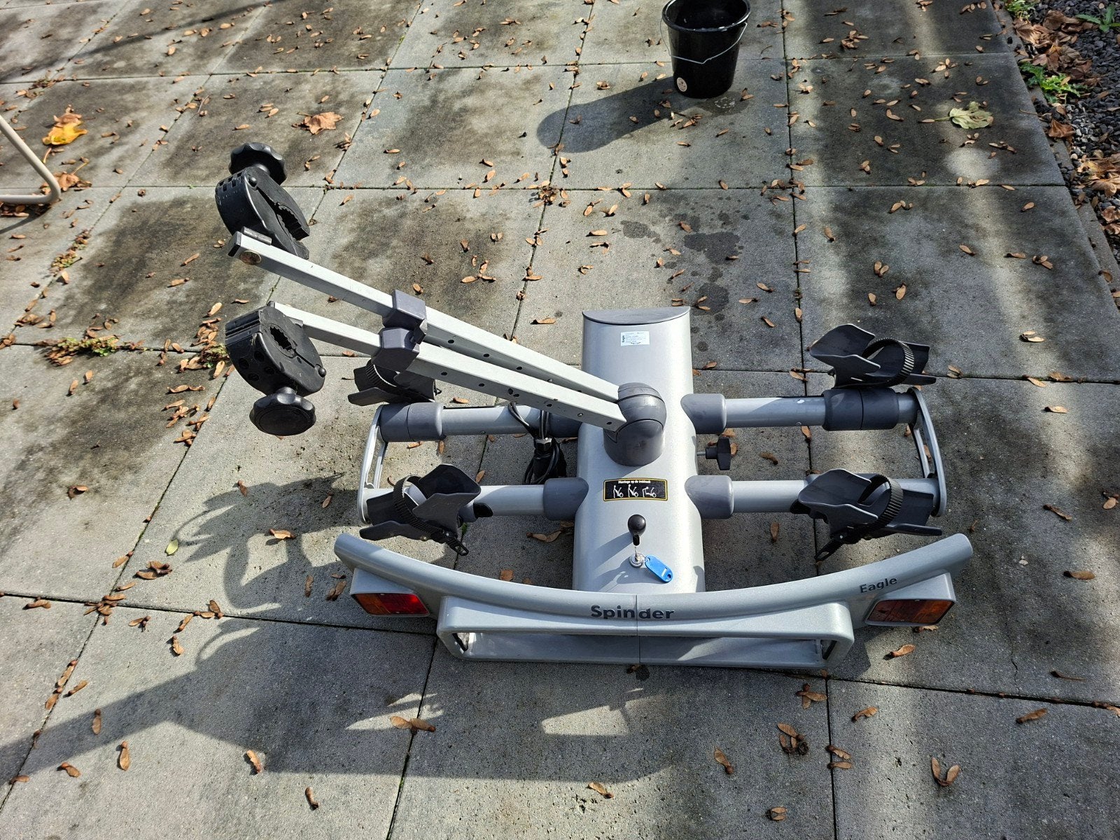 Electrische fietsendrager Spinder Eagle, Ophalen, 2 fietsen, Trekhaakdrager, Elektrische fiets