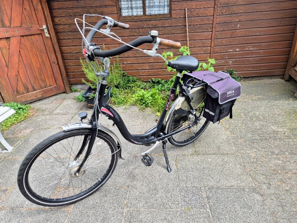 moederfiets sparta, Fietsen en Brommers, Fietsen | Dames | Moederfietsen, Gebruikt, Sparta, 56 cm of meer, 2 zitjes, Dubbele standaard
