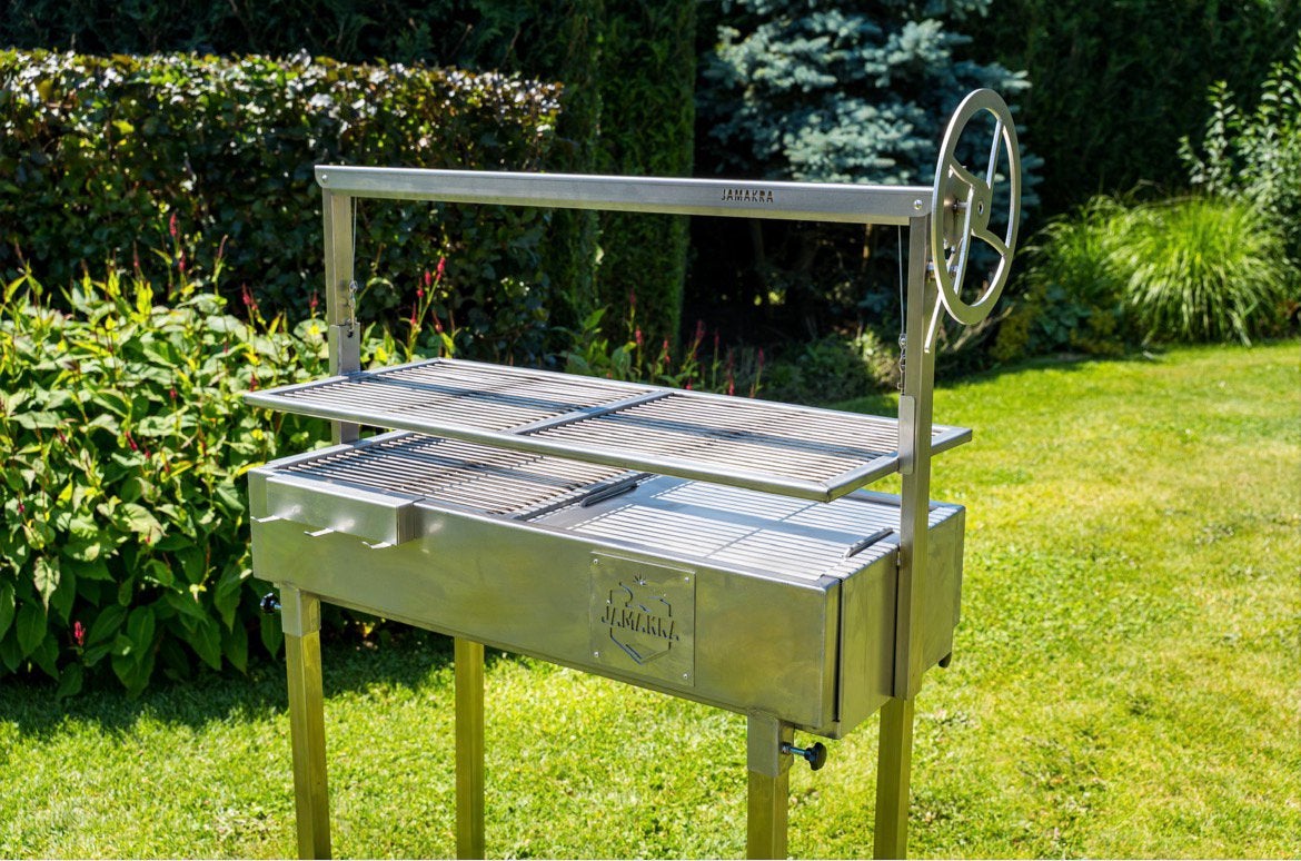 Robuuste RVS houtskool BBQ, Tuin en Terras, Houtskoolbarbecues, Ophalen of Verzenden, Nieuw