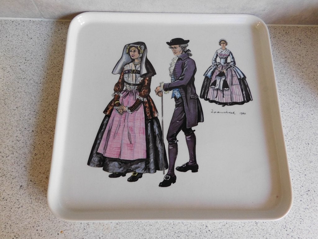 Bord 27 cm. Klederdracht Zaanstad 1780 Villeroy & Boch, Huis en Inrichting, Villeroy & Boch, Ophalen of Verzenden, Zo goed als nieuw