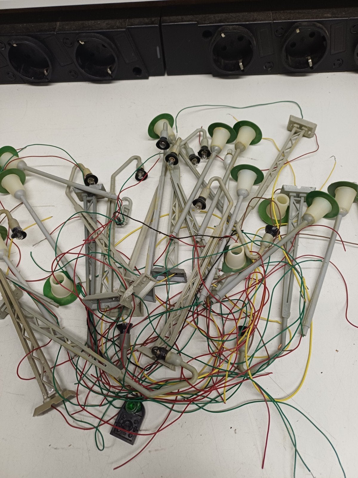 Partij straat- en gebouwverlichting voor H0 modelbaan, Overige merken, Gebruikt, Gelijkstroom of Wisselstroom, Overige typen