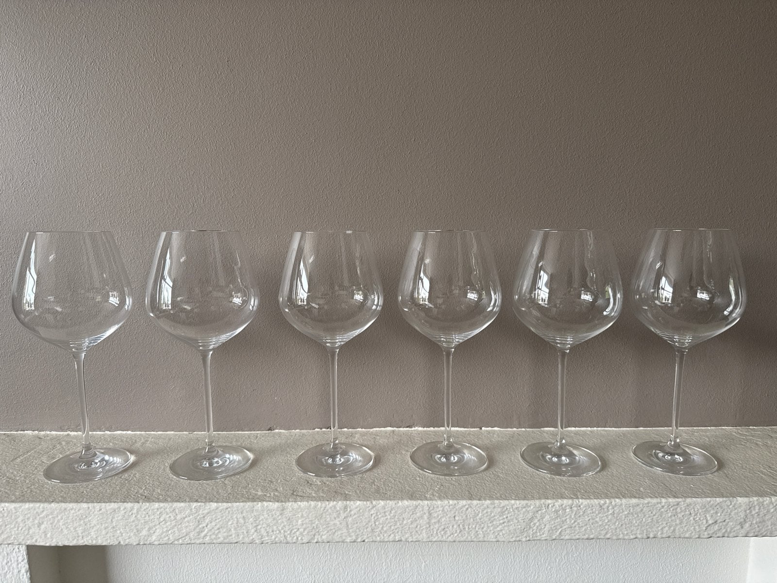 Set van 6 Schott Zwiesel wijnglazen, Ophalen, Zo goed als nieuw, Wit, Overige merken