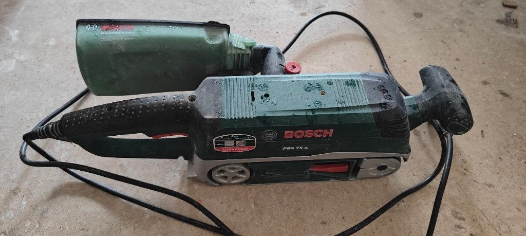 Bosch Bandschuurmachine PBS 75A, Doe-het-zelf en Verbouw, Ophalen, Gebruikt, 600 tot 1200 watt, Bandschuurmachine