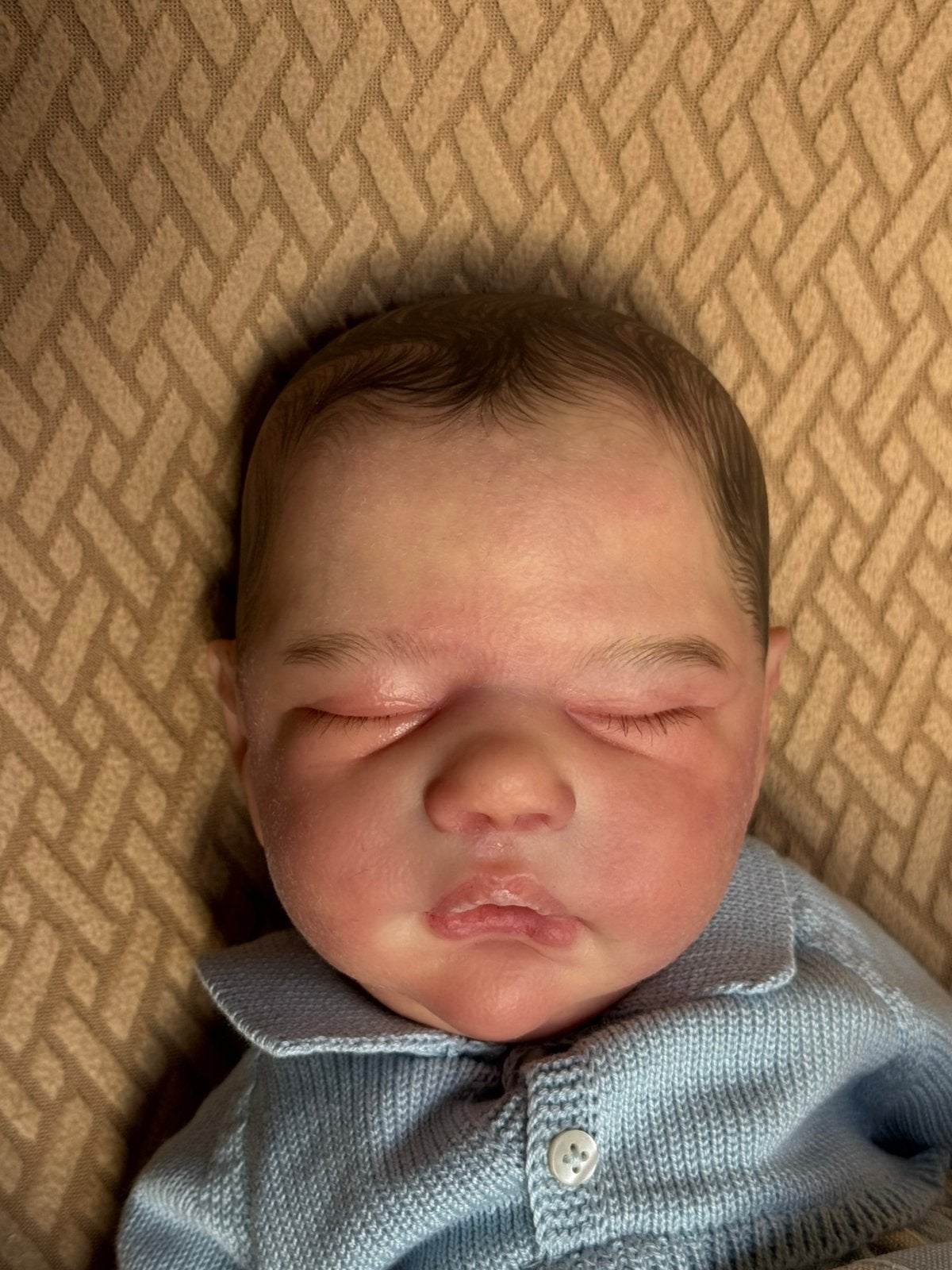 Reborn baby Alessandro cassie love, Ophalen of Verzenden, Zo goed als nieuw, Babypop
