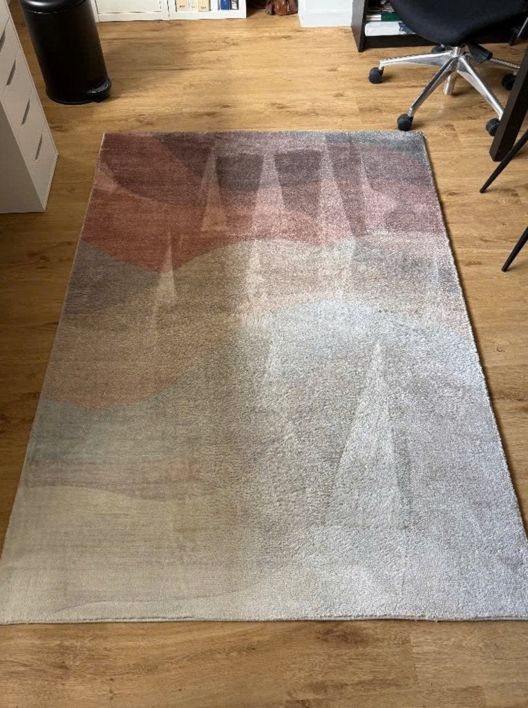 Vloerkleed (140cm bij 200cm), Ophalen, Gebruikt, 100 tot 150 cm, Crème