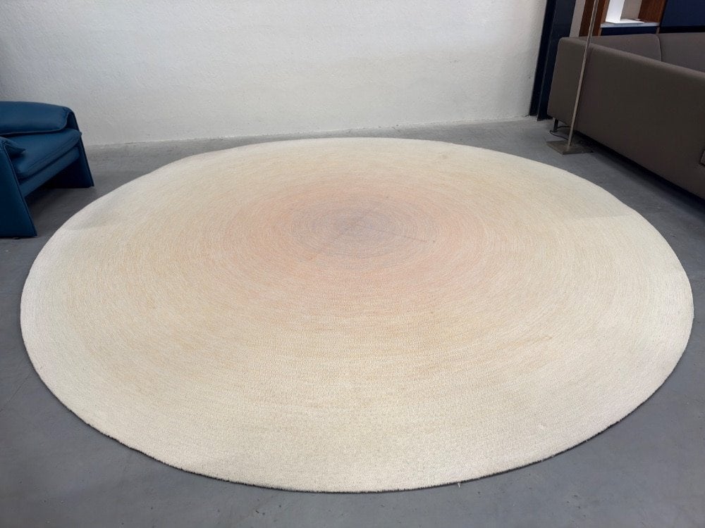 Showmodel CSrugs Cameleon Vloerkleed rond 360 Design Tapijt, CS rugs, Bonkstel 1, Millenerpoort Brink & Campman Longbarn Perletta Carpet Sign ICE