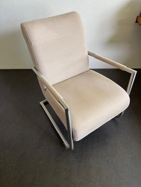 beige fauteuil Henders & Hazel, Huis en Inrichting, Fauteuils, Ophalen, 75 tot 100 cm, Zo goed als nieuw, Stof