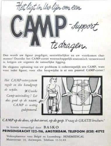 3 vintage advertenties reclames corset corsetten 1956-59, Ophalen of Verzenden, Gebruikt, Overige typen