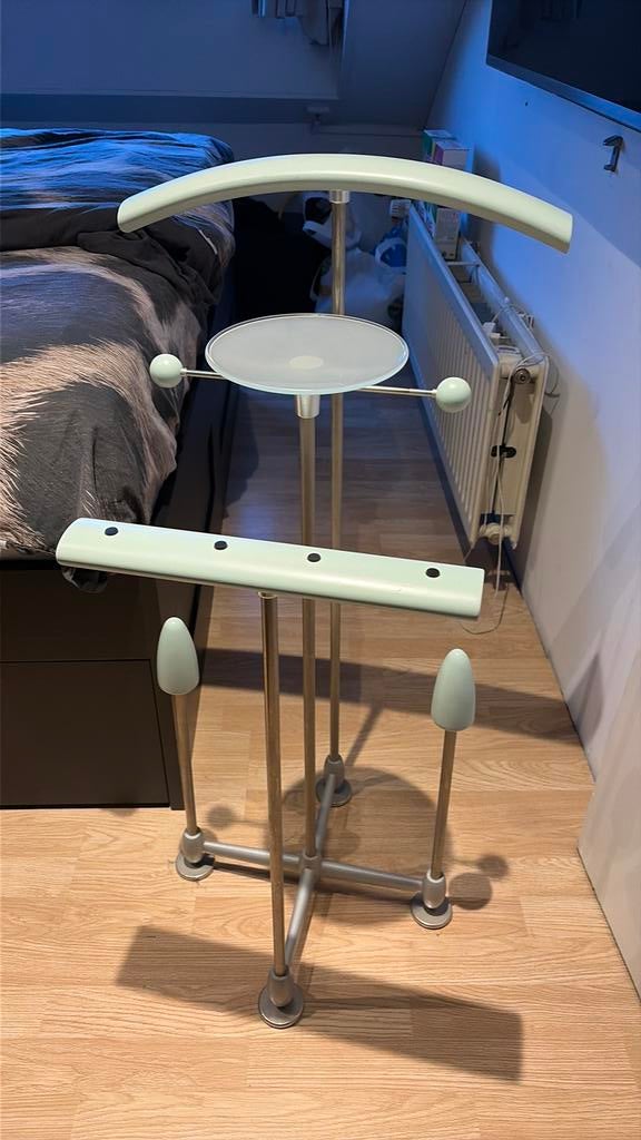 Auping Kapstok / Dressboy / mint groen compl m schaaltje!, Overige materialen, Ophalen of Verzenden, Zo goed als nieuw, Minder dan 100 cm