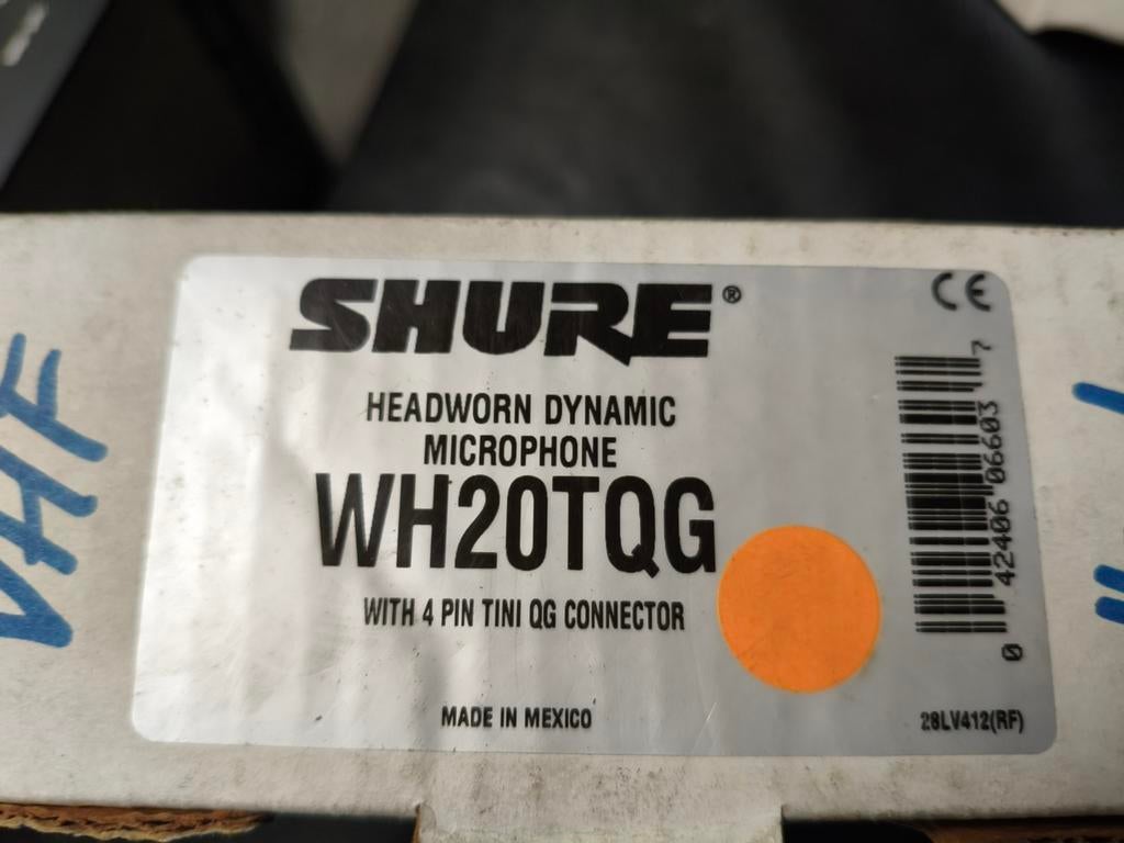 Shure WH20TQG Headworn Dynamische Microfoon, Muziek en Instrumenten, Microfoons, Zangmicrofoon, Ophalen