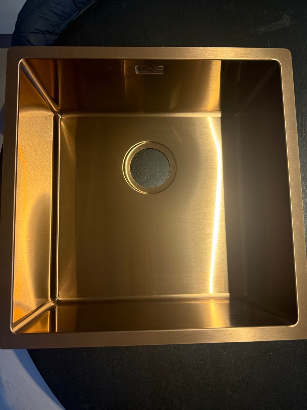 Lanesto 40x40 vierkante spoelbak koperkleurig, Ophalen of Verzenden, Nieuw, Metaal, Overige merken
