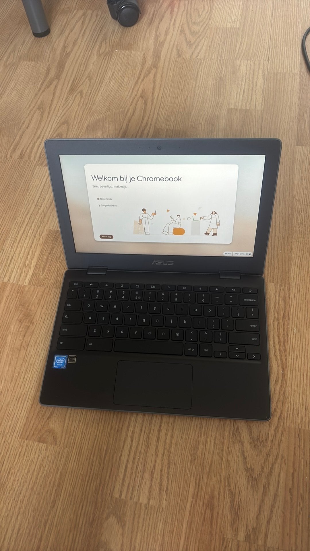 Asus Chromebook C204MA-BU0010, Qwerty, Touchscreen, Ophalen of Verzenden, 4 GB of minder