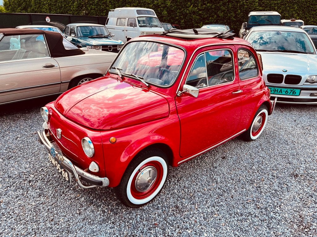 Fiat 500 Lusso, Auto's, Fiat, Bedrijf, Te koop, Benzine, Sedan, Handgeschakeld, Geïmporteerd, Rood, Achterwielaandrijving, Gebruikt