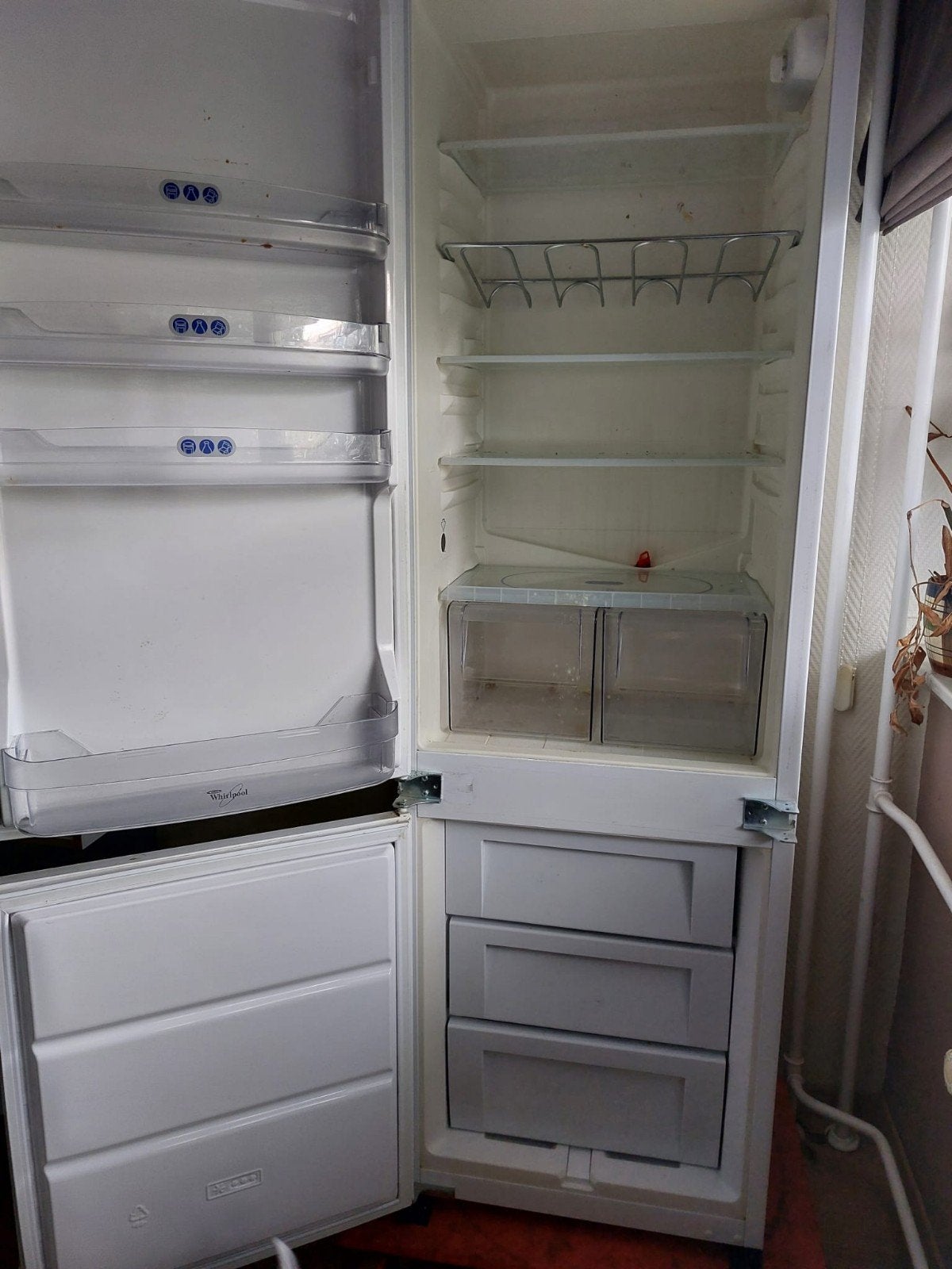 Whirlpool Koel-vriescombinatie - Gebruikt, Ophalen, Gebruikt, 200 liter of meer, 60 cm of meer