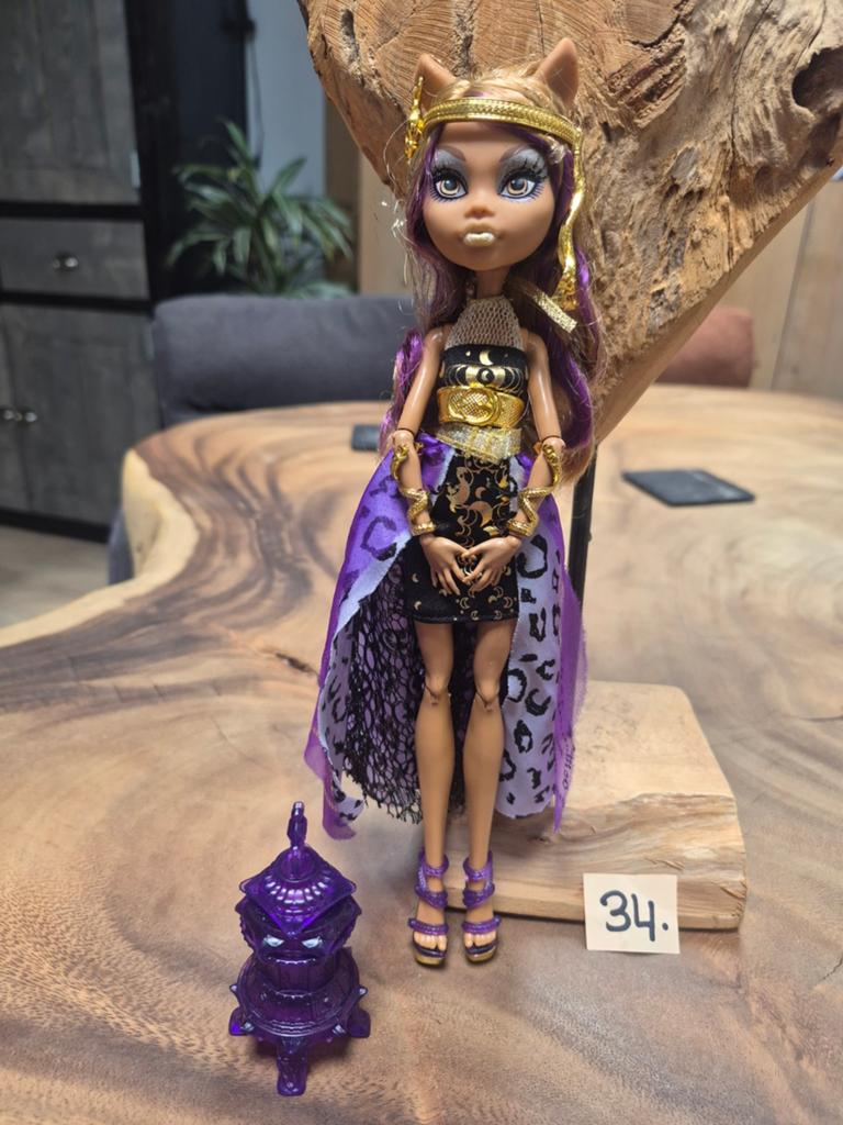 Monster High Cleo De Nile pop met accessoires, Ophalen of Verzenden, Gebruikt, Overige typen