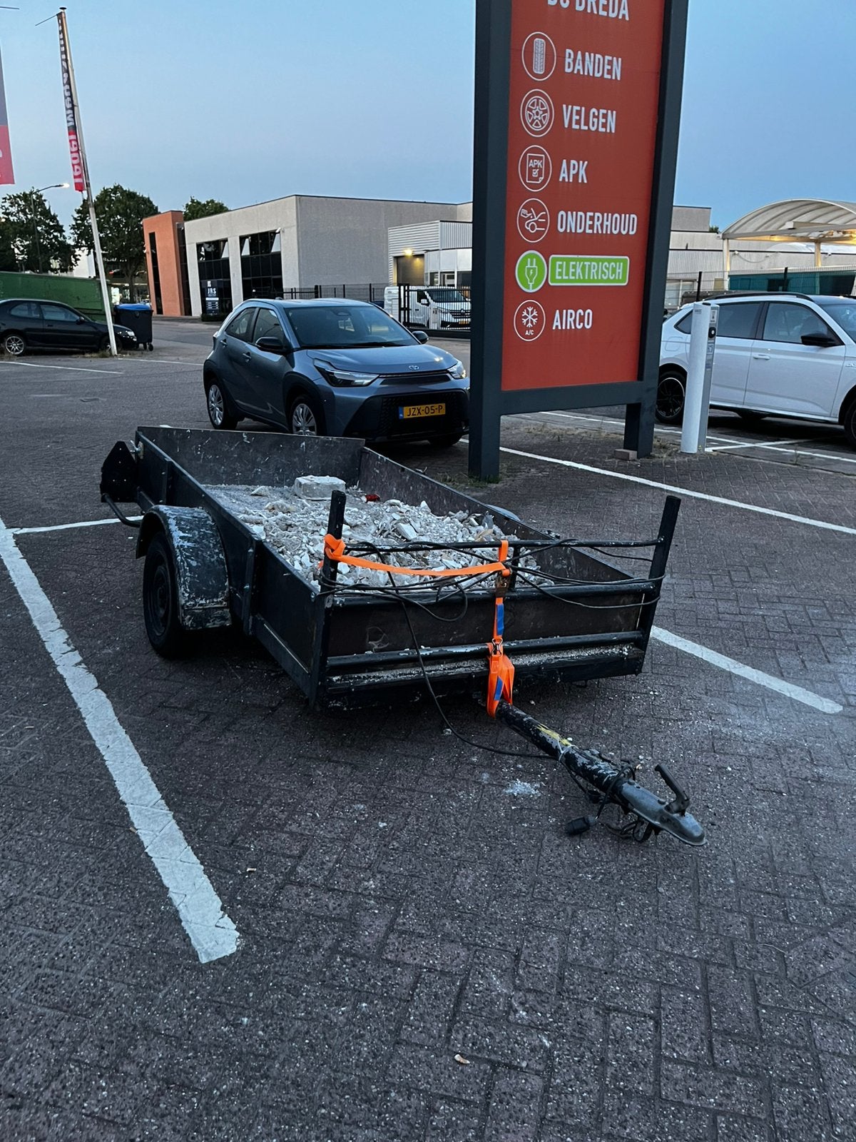 GRATIS Aanhangwagen, Ophalen, Gebruikt