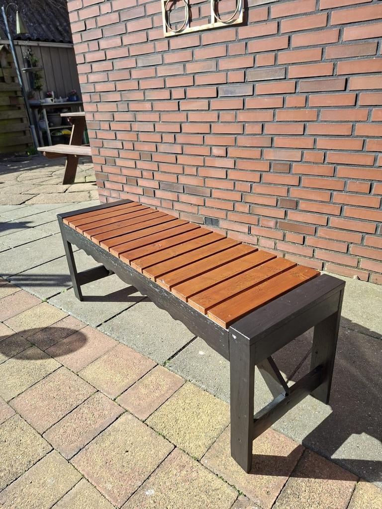 Bankje binnen of buiten, Ophalen, Nieuw, Rechthoekig, Hout