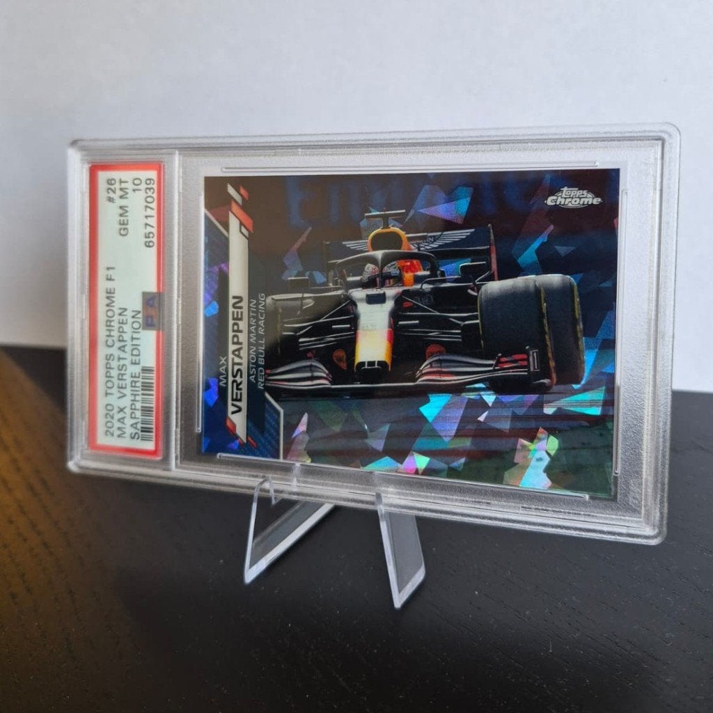 2020 TOPS CHROME F1 MAX VERSTAPPEN SAPPHIRE PSA 10, Verzamelen, Ophalen of Verzenden, Zo goed als nieuw, Formule 1