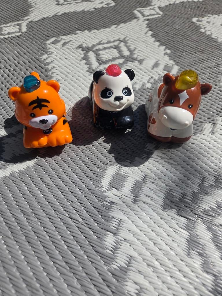 VTech Toet Toet Dieren: Tijger, Panda, Paard, Ophalen of Verzenden, Gebruikt, 0 tot 6 maanden