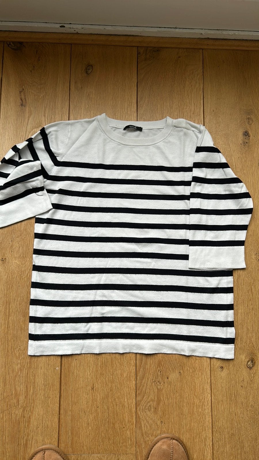 Blauw/wit gestreept truitje, Ophalen of Verzenden, Zo goed als nieuw, Maat 42/44 (L), Blauw