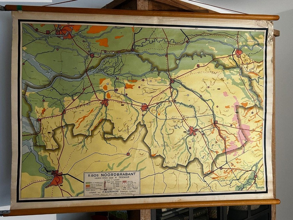 Noord-Brabant, Antiek en Kunst, Ophalen of Verzenden, Aardrijkskunde