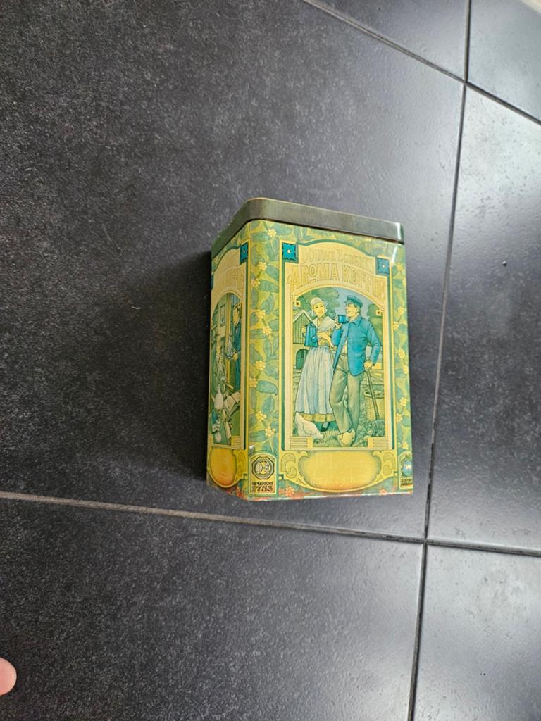 Vintage Douwe Egberts Bewaarbus voor Aroma Koffie, Verzamelen, Ophalen of Verzenden, Gebruikt, Koffie, Douwe Egberts