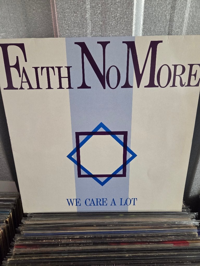 Hardrock/Metal lp FAITH NO MORE: WE CARE A LOT, Cd's en Dvd's, Vinyl | Hardrock en Metal, LP, Gebruikt, Ophalen of Verzenden, Hardrock