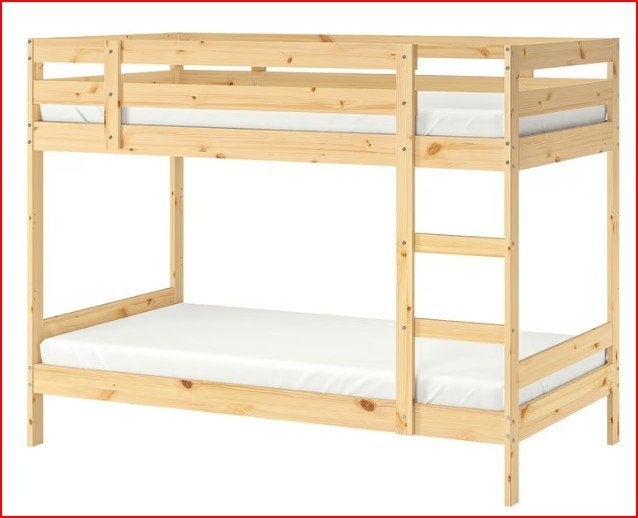 Ikea stapelbed Mydal inclusief matrassen, Ophalen, Gebruikt, 90 cm, 160 tot 180 cm