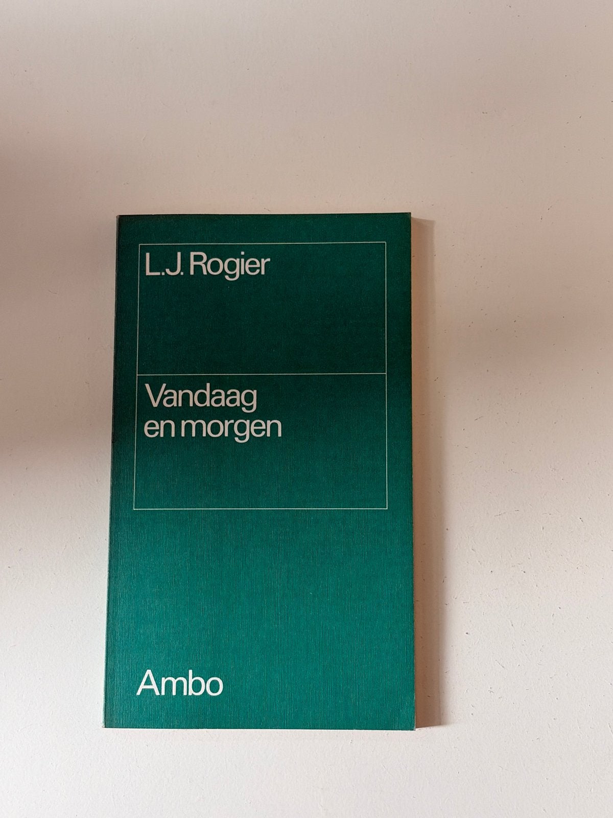 L.J. Rogier - Vandaag en morgen (Ambo), Ophalen of Verzenden, Gelezen, Nederland
