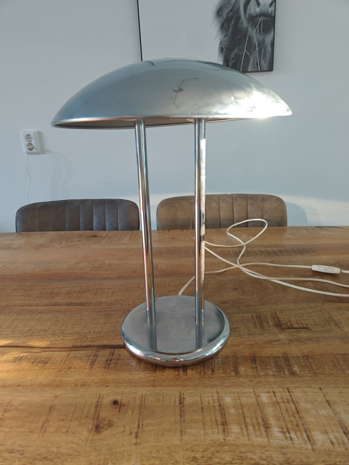 Vintage IKEA Barad Mushroom Tafellamp - Robert Sonneman, Huis en Inrichting, Lampen | Tafellampen, Ophalen of Verzenden, IKEA