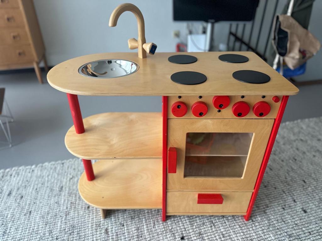 Houten speelkeuken voor kinderen - van Dijk Toys, Ophalen, Gebruikt, Hout, Speelkeuken