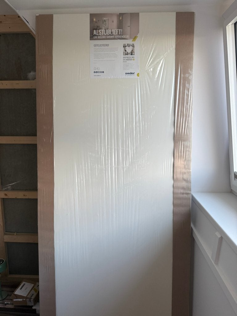 Svedex opdek binnendeur 930x2315 Alpine wit nieuw in folie, Ophalen, 80 tot 100 cm, 215 cm of meer, Binnendeur