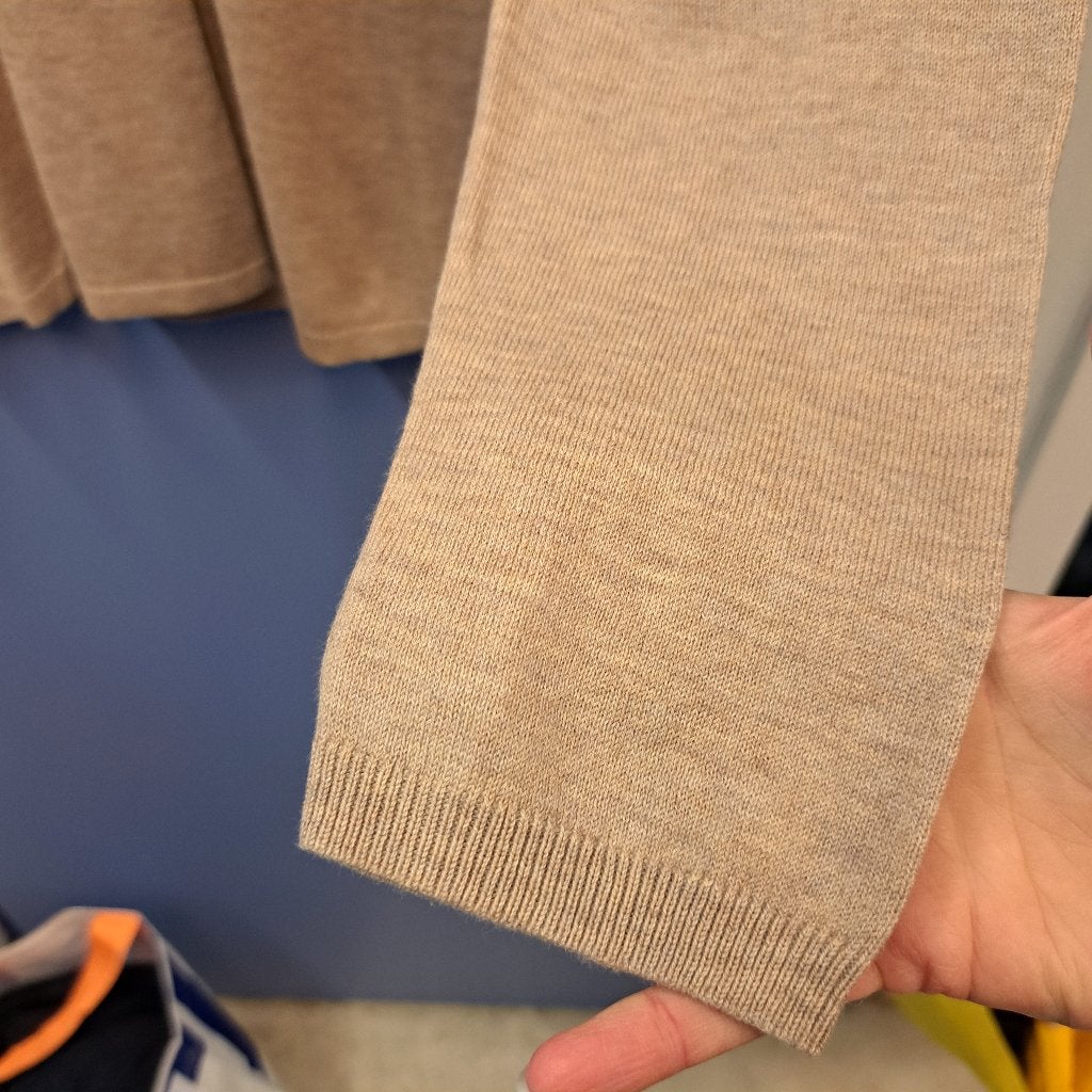 Tommy Hiliger nette beige (dunne) trui vhals mt XL nr 47357, ., Beige, Maat 46/48 (XL) of groter, Ophalen of Verzenden