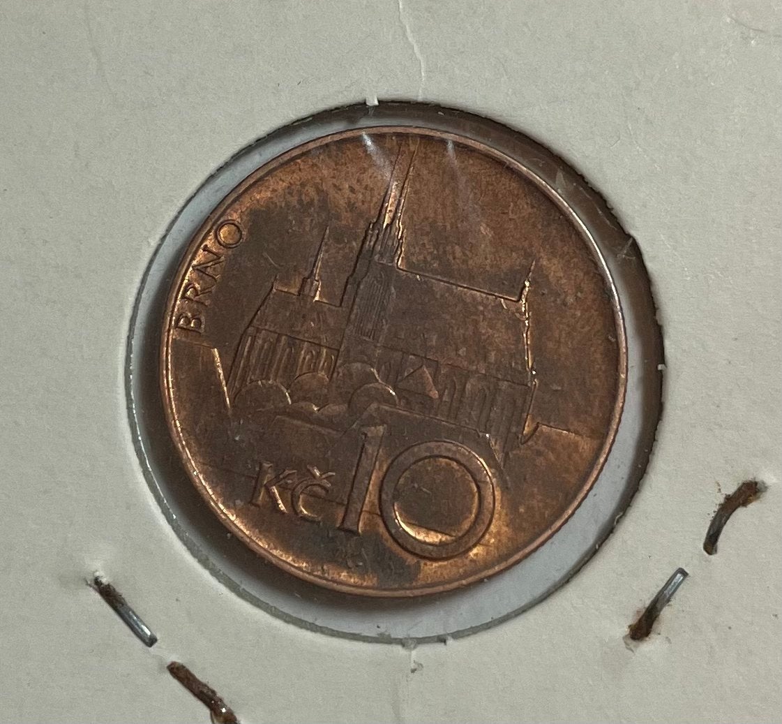 10 korun Tsjechië 1995, Ophalen of Verzenden, Overige landen