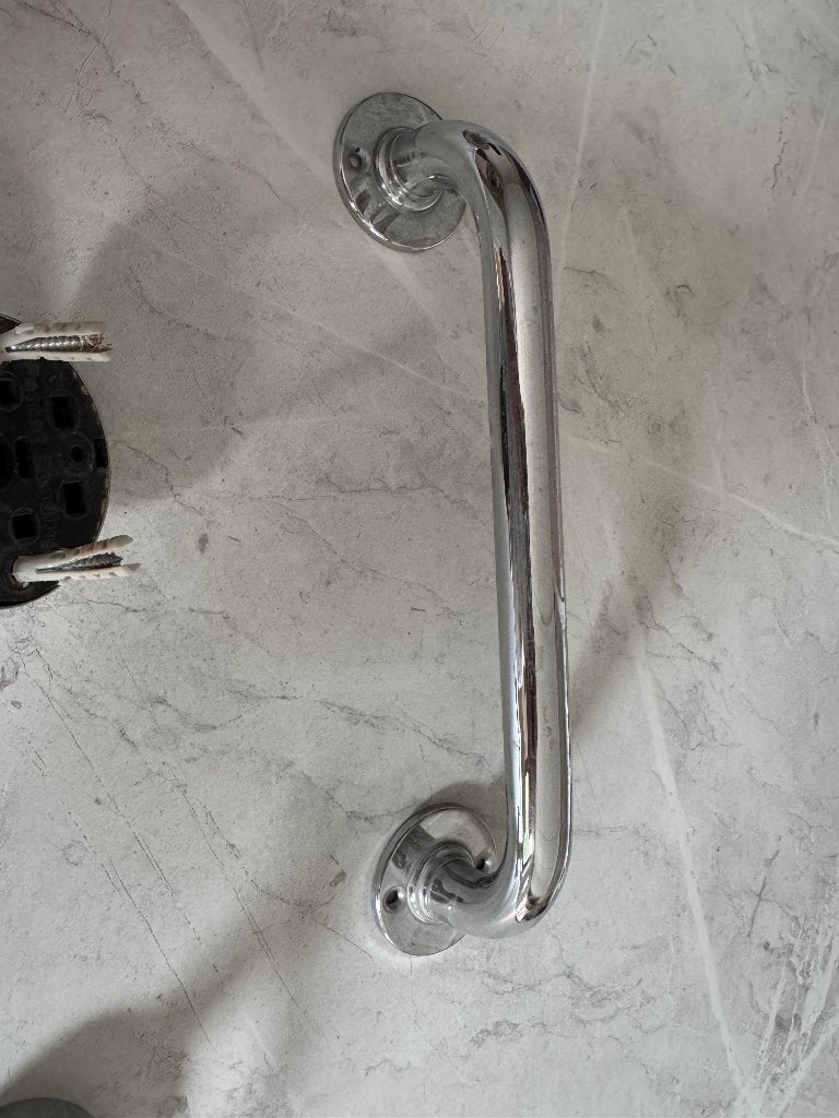 Chrome Badkamer Handgreep - Gebruikt 26 cm, Ophalen of Verzenden, Zo goed als nieuw