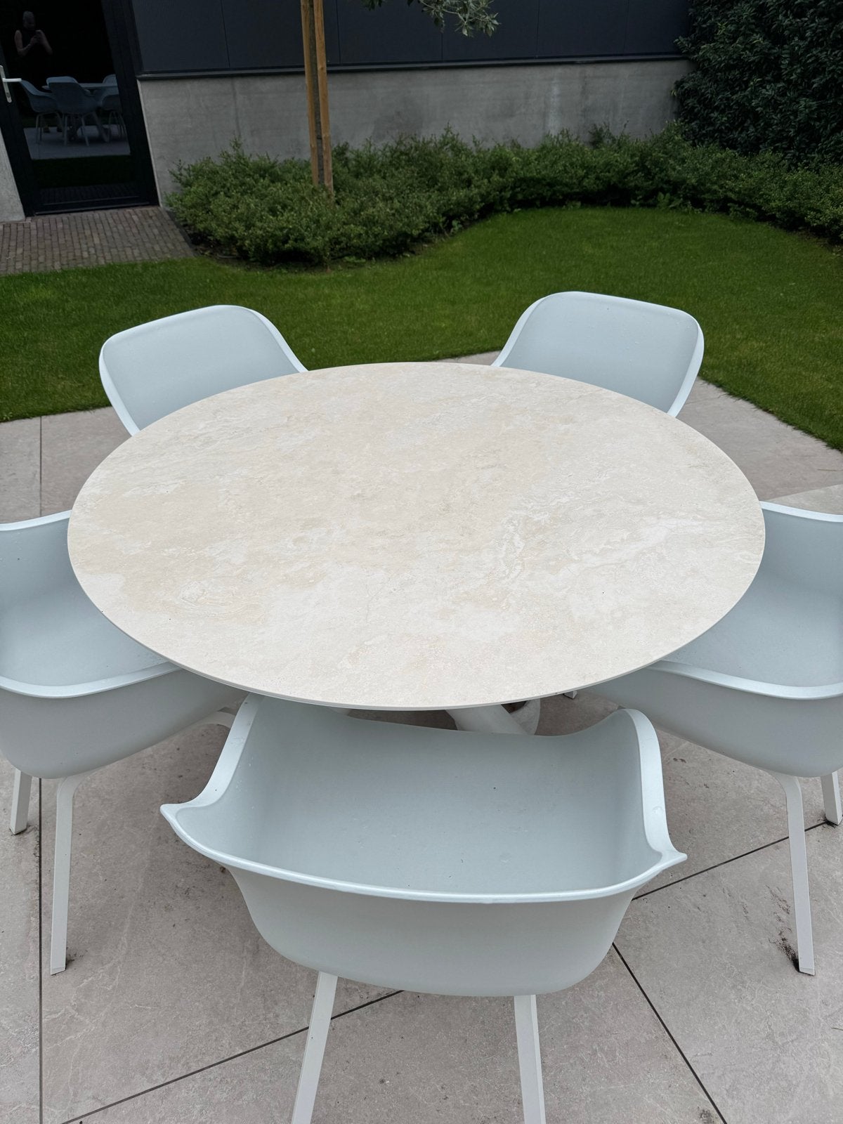 Luxe Talenti tuintafel met Hartman stoelen en kussens, Tuin en Terras, Tuinsets en Loungesets, Gebruikt, Eettafel, Ophalen of Verzenden