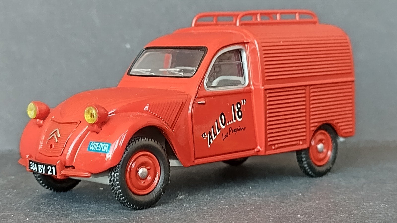 Citroen 2cv Fourgonette Allo 18 Les Pompiers Eligor Pol, Overige merken, Auto, ., Ophalen of Verzenden