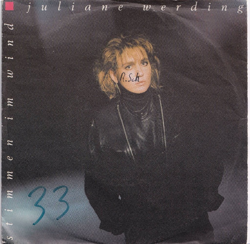 s 1325 Juliane Werding – Stimmen Im Wind, Gebruikt, Fotohoes, Overige genres, 7 inch