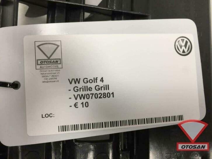 vw golf 4 grille grill nieuw! vw0702801, Volkswagen, Volkswagen AG, Nieuw, Berliner Ring 2
38440  Wolfsburg, DE