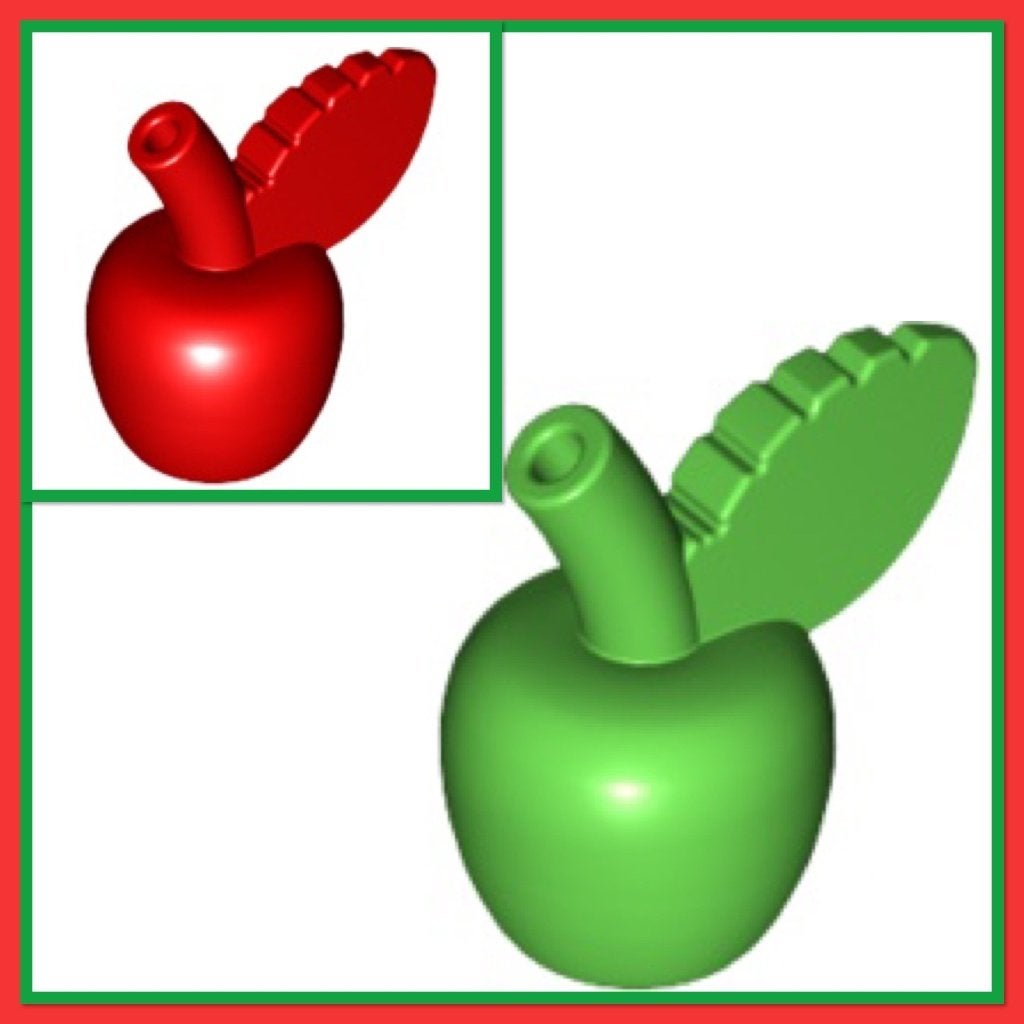 lego appels rood (11) groen (6), Ophalen of Verzenden, Nieuw, Accessoire, Lego