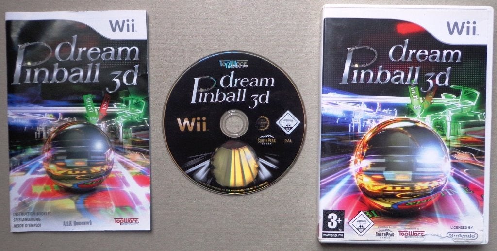 Dream Pinball 3D voor de Nintendo Wii Compleet, Spelcomputers en Games, Games | Nintendo Wii, Overige genres, 1 speler, Ophalen of Verzenden