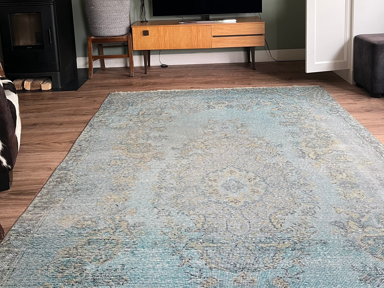 Vloerkleed 160x280 cm, Ophalen, Gebruikt, Blauw, 200 cm of meer
