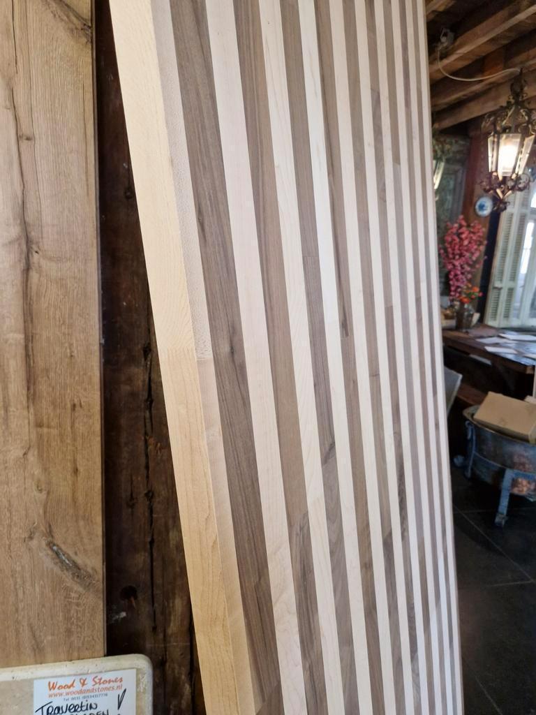 Massieve houten KEUKENBLADEN 38mm dik 280cm lang AANBIEDING!, Ophalen of Verzenden, Nieuw