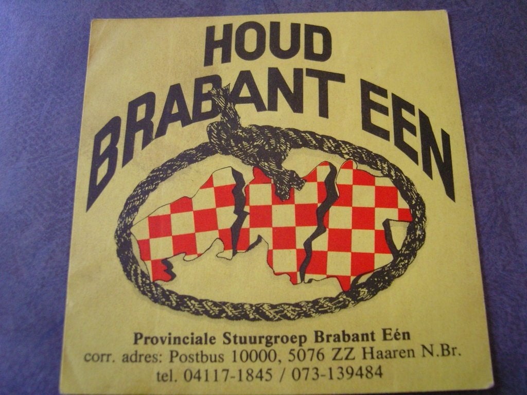 sticker houd brabant een stuurgroep brabant één haaren, Ophalen, Zo goed als nieuw