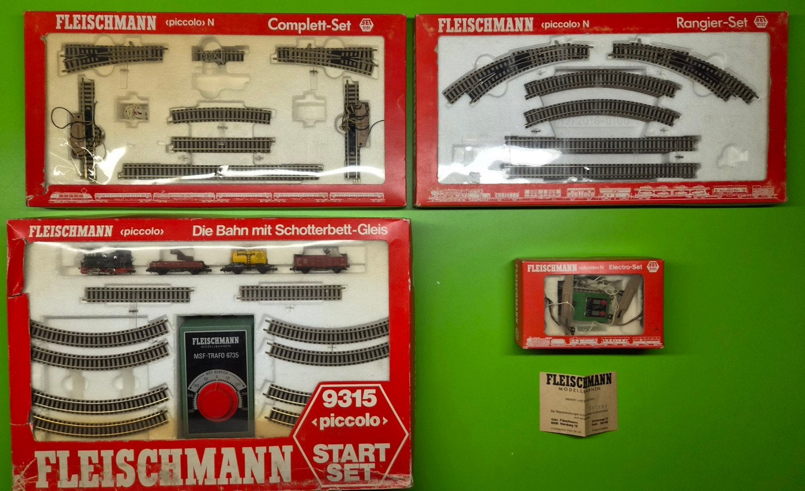 Fleischmann Piccolo N Start-Complett-, Rangier- & Electro-S, Ophalen of Verzenden, Gelijkstroom, Fleischmann