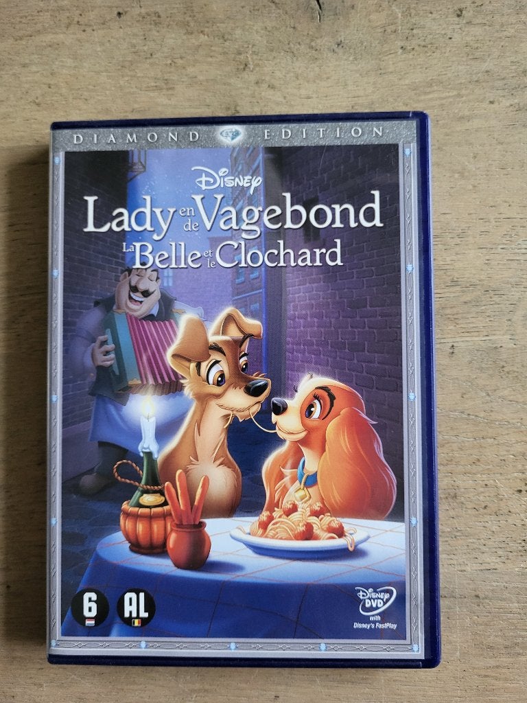 Disney Lady en de Vagebond Diamond Edition Disney, Tekenfilm, Nederlands, Ophalen of Verzenden, Zo goed als nieuw