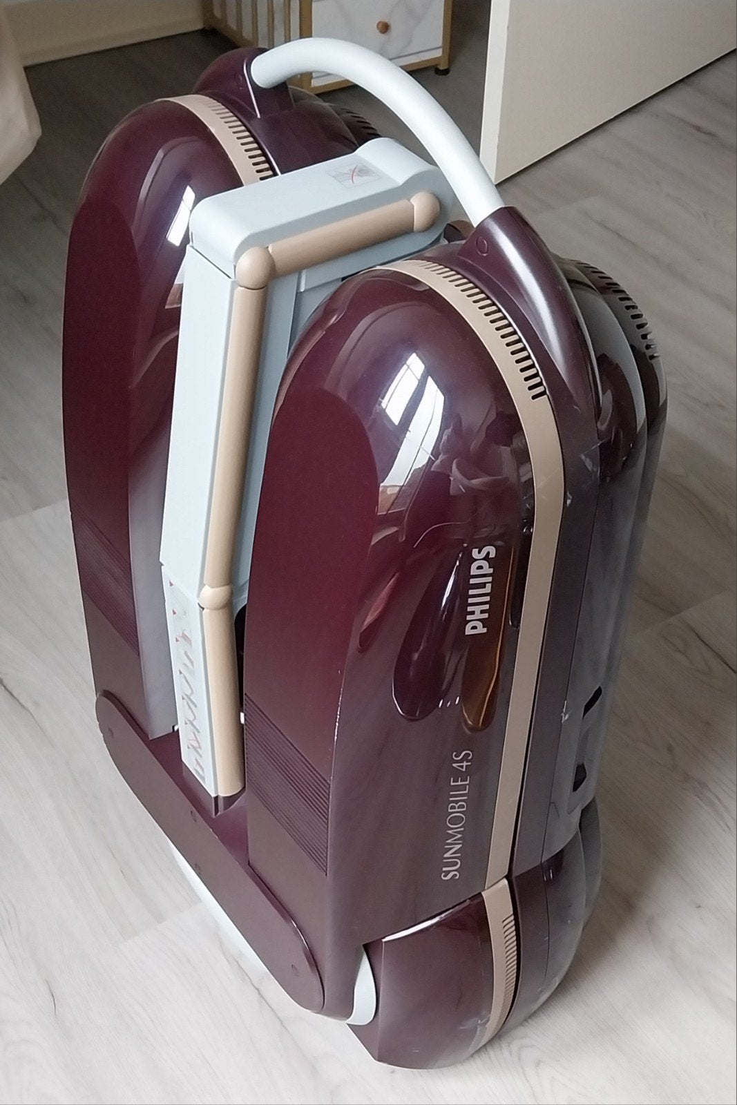 Philips Sunmobile 4S HB971 zonnehemel met gezichtsbruiner., Ophalen, Gebruikt, Zonnebank enkelzijdig, Minder dan 10 lampen