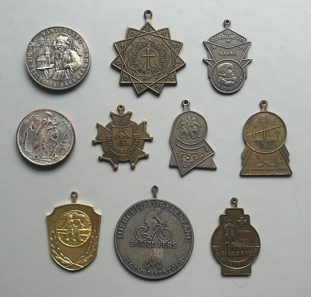 Medailles/Penningen lot 10 stuks (6), Postzegels en Munten, Munten en Bankbiljetten | Verzamelingen, Ophalen of Verzenden, Buitenland