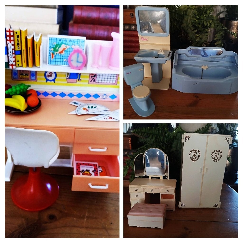 Vintage meubels Barbie Sindy jaren '60-'70 prijs per set, Ophalen of Verzenden, Zo goed als nieuw